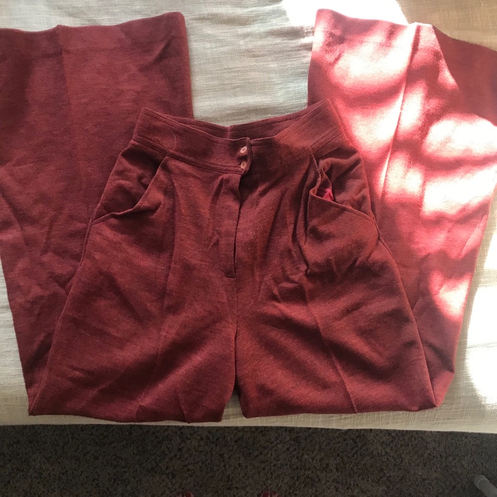 VINTAGE 1968 The Red Eye tweed wide led trousers